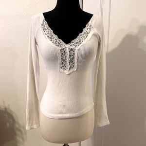 Zara lace long sleeve top